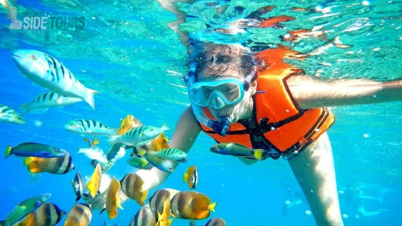 Snorkeling in Side Turkey, best places in Mediterranean