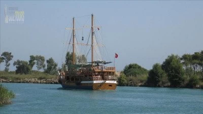 Statek piracki w Kizilagac Turcja