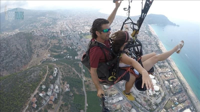 Paragliding in Evrenseki Turkey